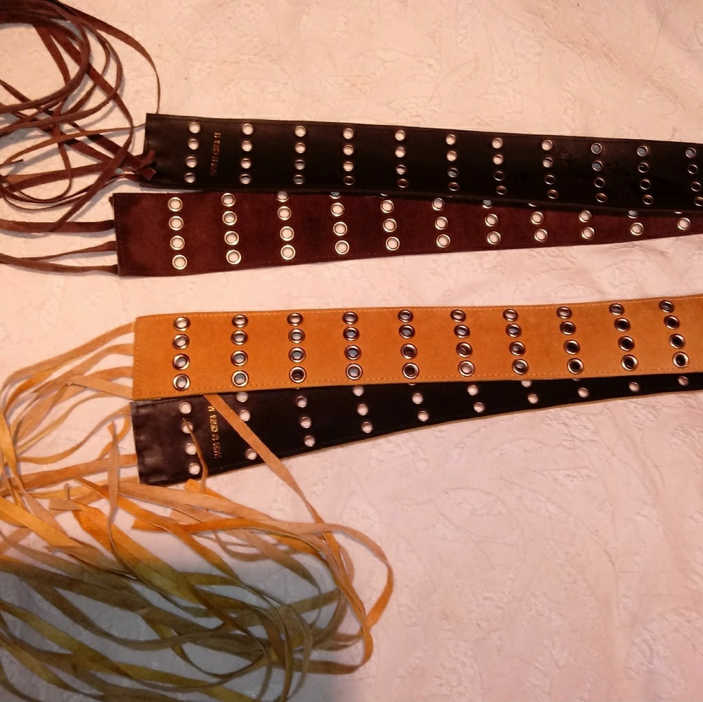 2 wrap-around belts reversible